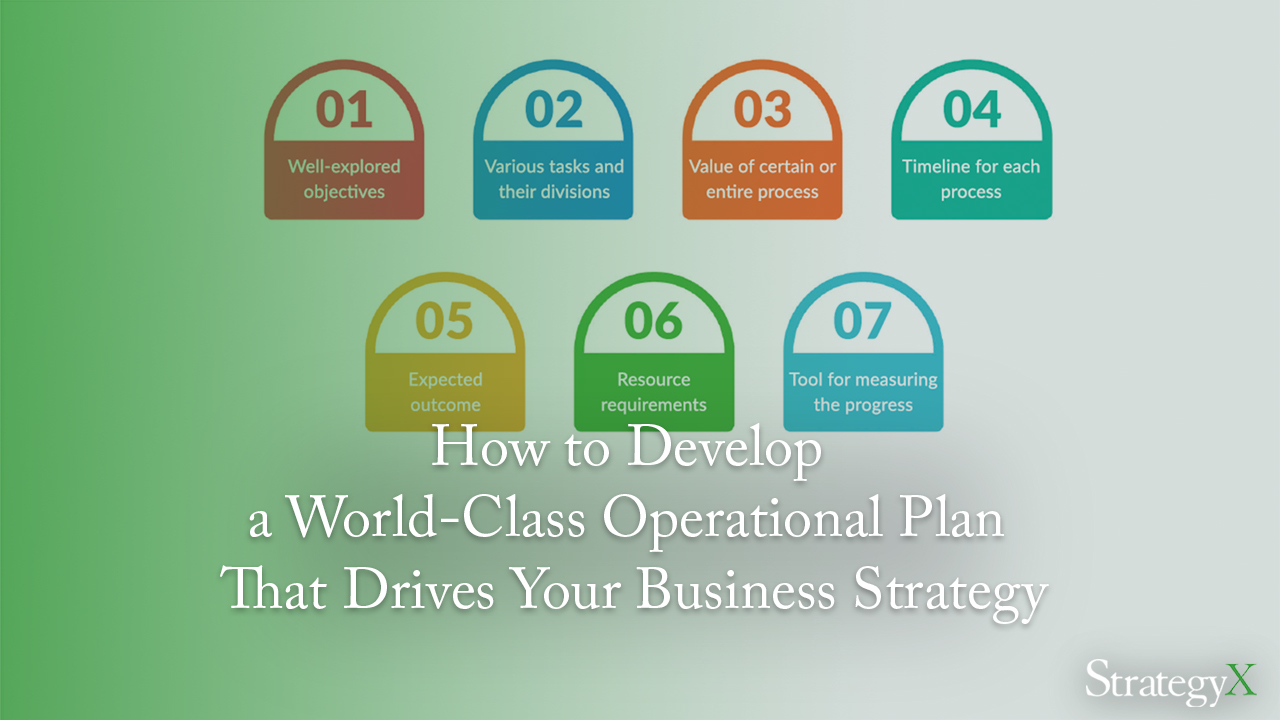 An operational plan enables you to achieve long-term objectives.